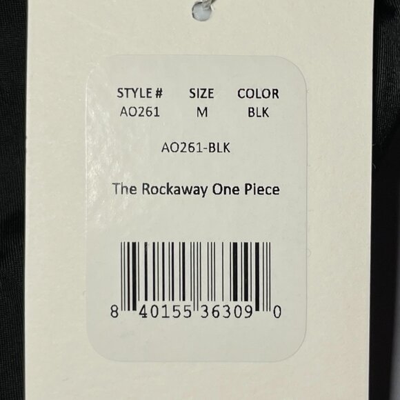 NWT Andie The Rockaway One Piece Swimsuit Womens M Black - Picture 8 of 10